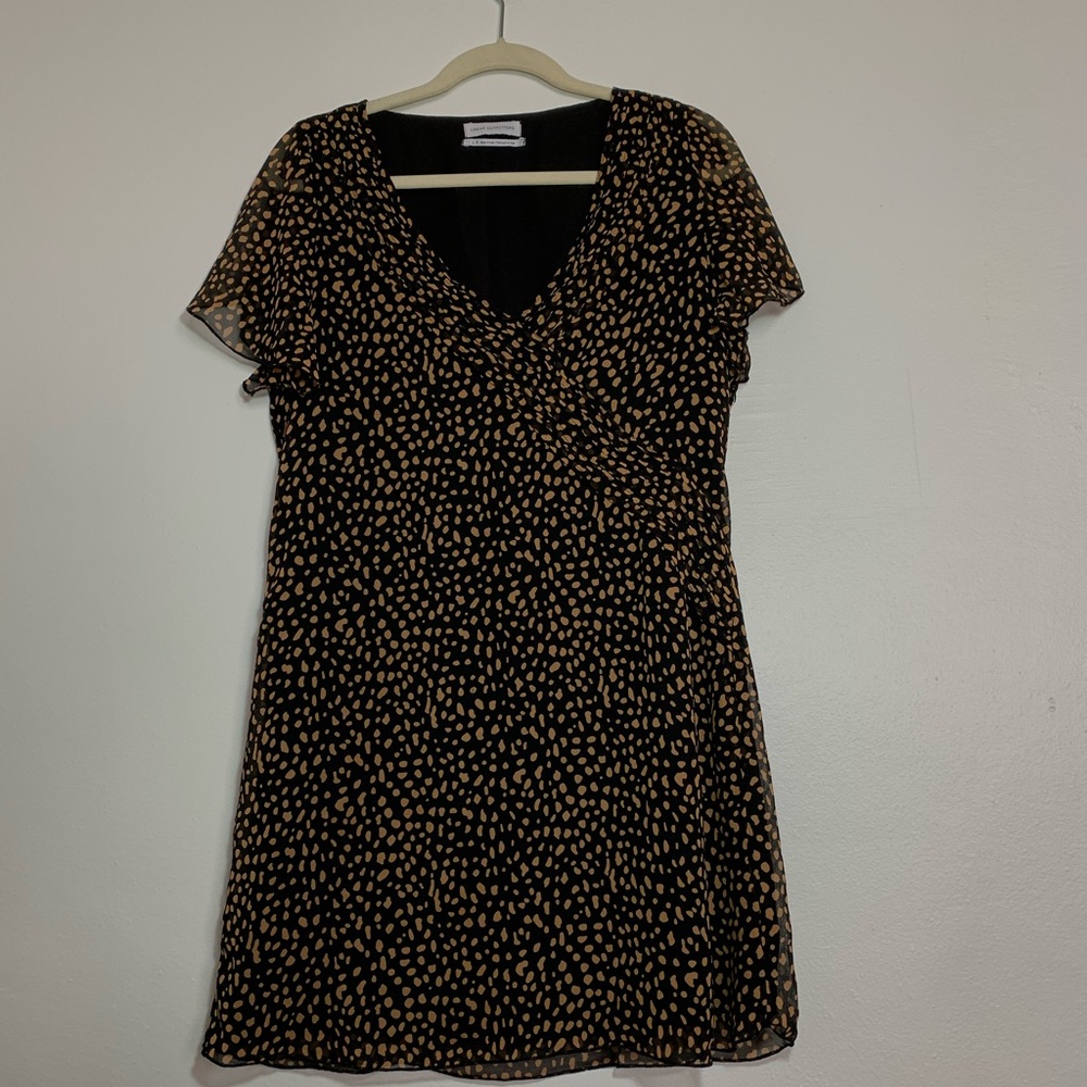 Leopard a-line mini dress
